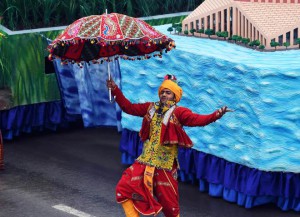 A performance during the Republic Day Parade in New Delhi on January 26, 2015