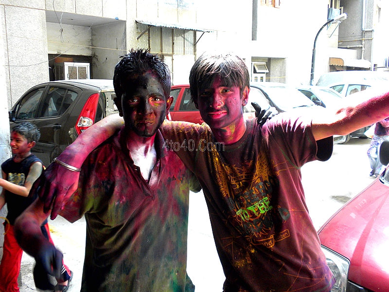 Holi with best friend
