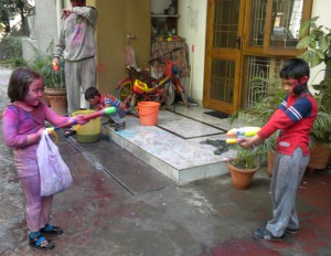 Holi with friends