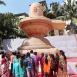 Installation of a huge Shivalingam by Prajapita Bhrahmakumari on the occasion of Mahashivratri in Thane Maharashtra