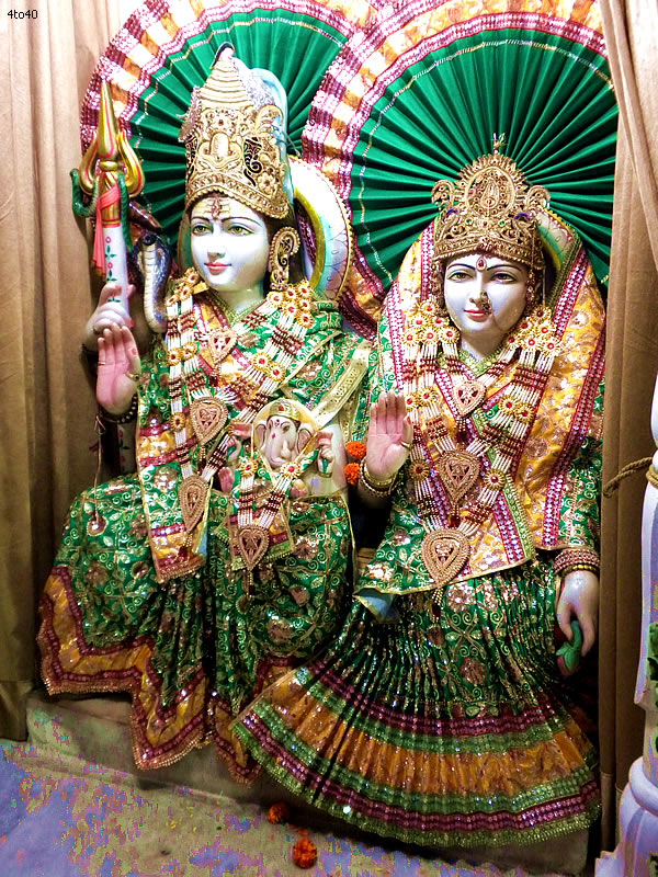 Shiv Shankar and Parvati