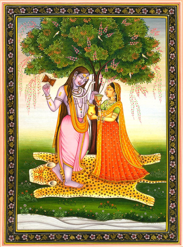 Lord Shiva With Parvati