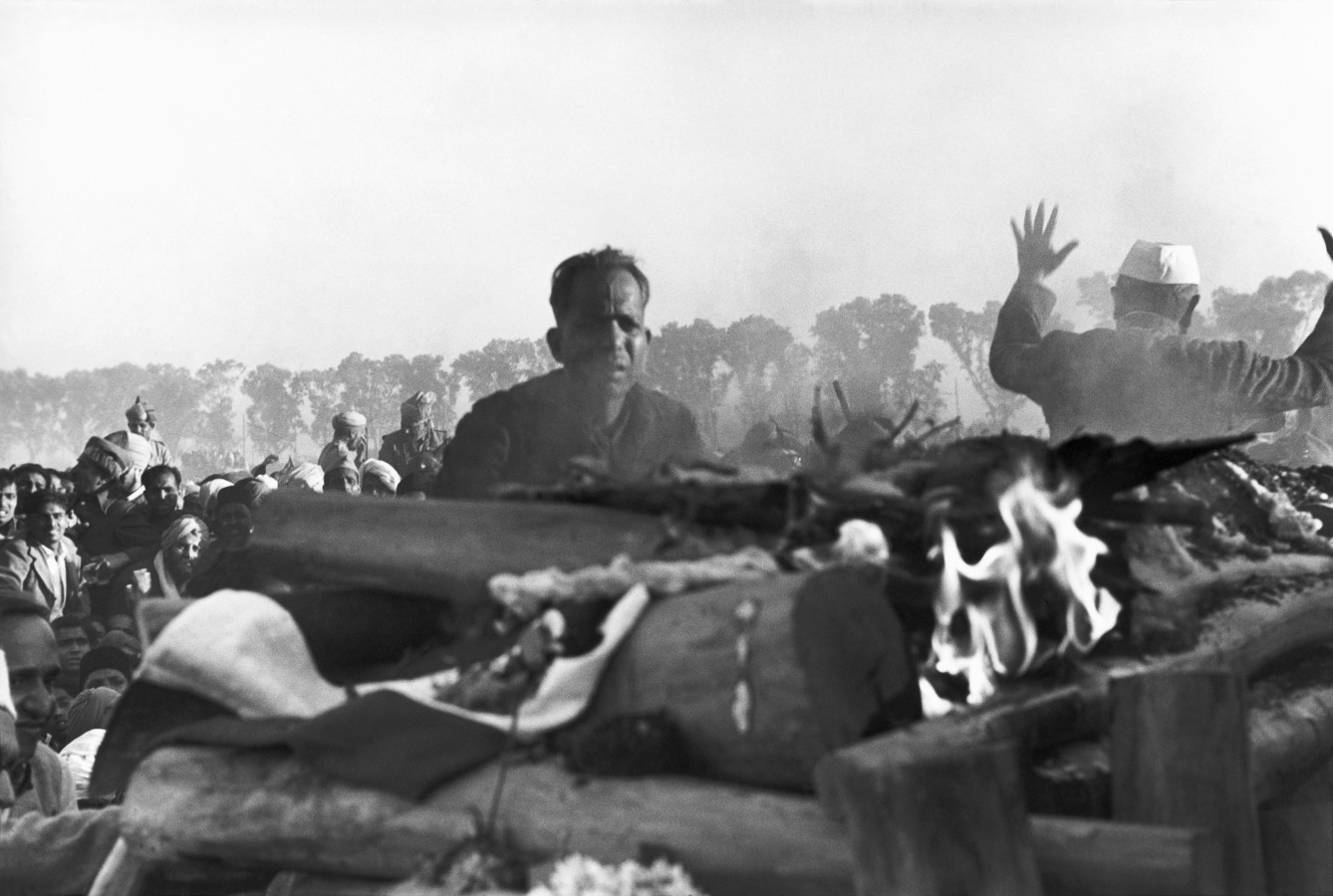 Mahatma Gandhi funeral pyre