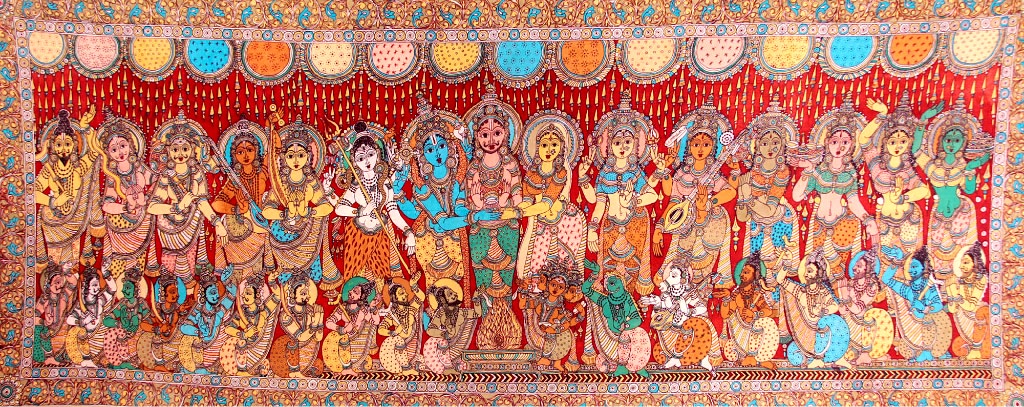Marriage scene of Shiva and Parvati
