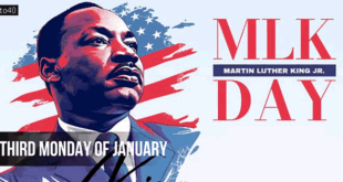 Martin Luther King Jr. Memorial Day: Third Monday of January