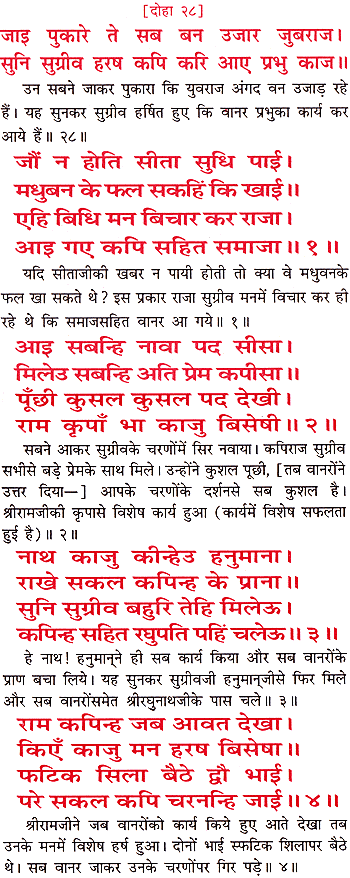 Ramayana Sunder Kand Doha 28