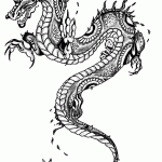Chinese Dragon Year Coloring Page