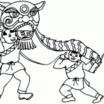 Dragon Dance Coloring Page