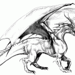 Dragon New Year Coloring Page