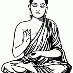 Gautam Buddha Coloring Page
