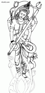 Goddess of Knowledge Maa Saraswati