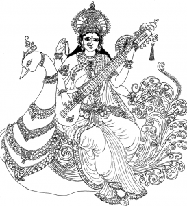 Hindu Goddess Saraswati