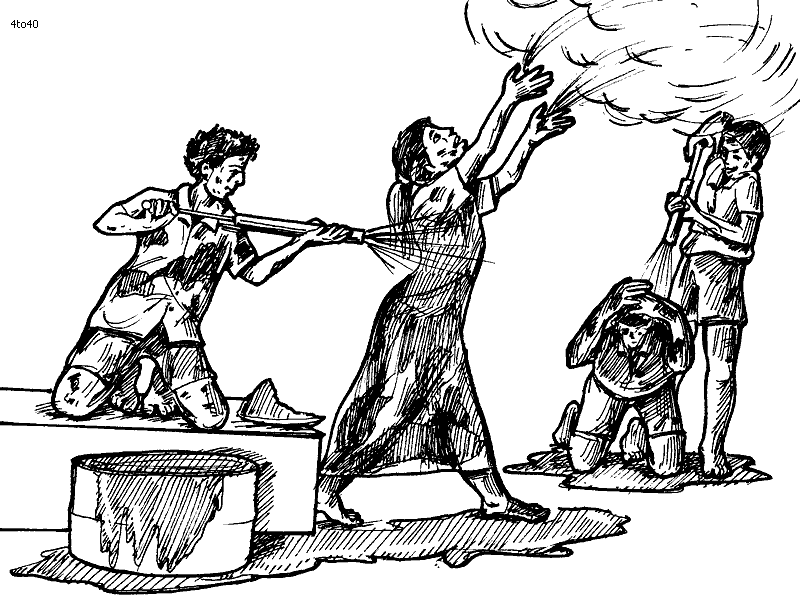 Holi festival of Colors coloring page