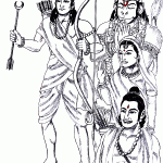 Lord Rama, Sita, Laxman and Hanuman