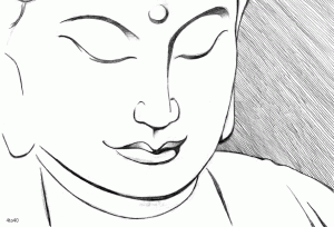 Lord Buddha Coloring Page