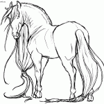 Yue Horse Coloring Page