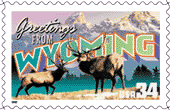 Wyoming State Stamp