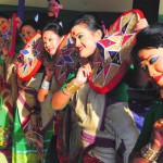 Artistes from Assam perform Bihu dance at the Saras Mela in Bathinda