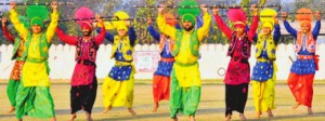 BSF jawans perform bhangra during the opening ceremony of the 37th BSF Inter Frontier Athletics Meet in Jalandhar