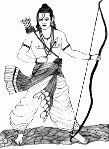 Bhagwan Rama Coloring Page