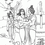 Bharata Finds Rama and Lakshmana in Their Forest Retreat