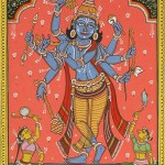 Composite image of Shri Rama Krishna and Vishnu