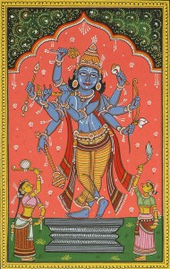 Composite image of Shri Rama Krishna and Vishnu