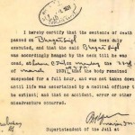 Death Certificate of Bhagat Singh