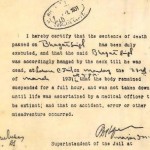 Death Certificate of Bhagat Singh
