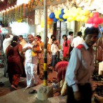 Devotees at Ram Mandir Sector 9, Rohini, New Delhi to celebrate Rama Navami Festival