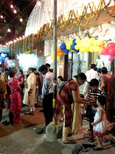 Devotees at Rama Temple, Sector 9, Rohini, New Delhi to celebrate Rama Navami