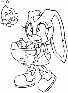 Easter celebration coloring page