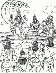 Gods Ask Vishnu to Take Human Form as Rama