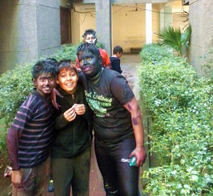 Holi celebrations in Rohini New Delhi