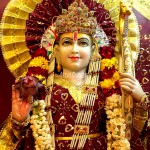 Idol of Lord Rama at Rama Temple, Sector 9, Rohini, New Delhi