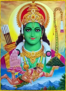 Lord Rama and Hanuman