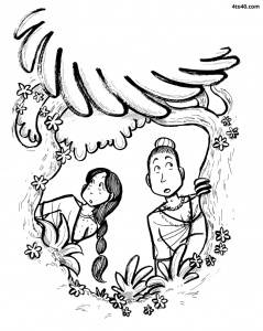 Lord Rama and Sita in Exile