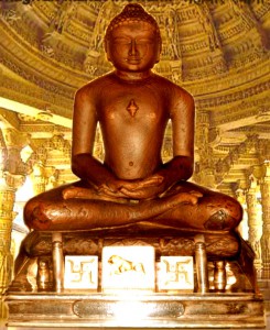 Meditating Mahavira Idol at Ranakpur Jain Temple, Plai, Rajasthan