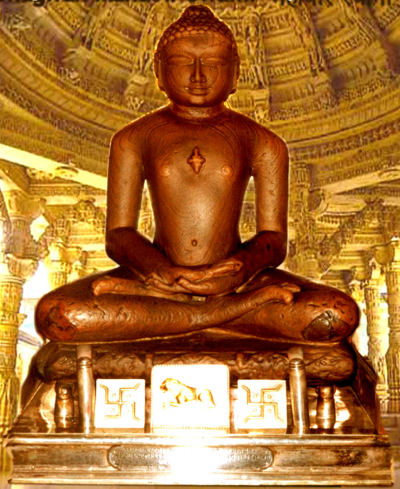 Meditating Mahavira Idol at Ranakpur Jain Temple, Plai, Rajasthan