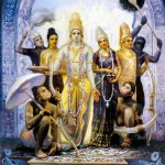 Painting of Ram Darbar showing Rama Sita Laksmana and Hanuman