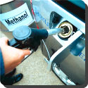 How do you test the presence of methanol?