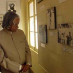 President A.P.J. Abdul Kalam evinces keen interest in the photographs connected with the life of Shaheed Bhagat Singh