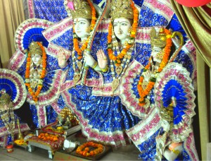 Ram Darbar at Ram Temple, Rohini, New Delhi During Rama Navami Celebrations