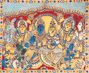 South Indian Painting of Ram Darbar