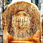 Stone disc in Jain Temple at Ranakpur