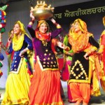 Students of College of Agriculture perform luddi during Inter-College Youth Festival at PAU Ludhiana