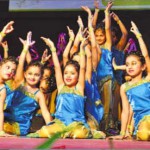 Students of Guru Nanak Public School present a dance during the annual prize distribution function in Ludhiana