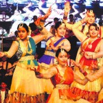 Students of Police DAV Public School perform a cultural programme during the annual prize distribution function in Jalandhar