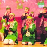 Students of Smart Wonders School Mohali present a colorful programme at Tagore Theatre in Chandigarh