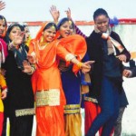 Students present a folk dance at Bhutta College near Ahmedgarh on Lohri